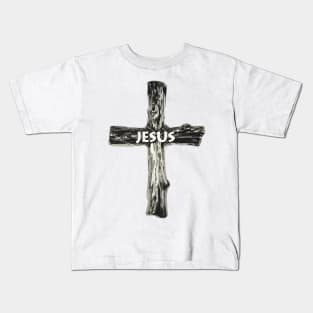 The cross is a symbol of the crucifixion of the Son of God for the sins of mankind. Kids T-Shirt